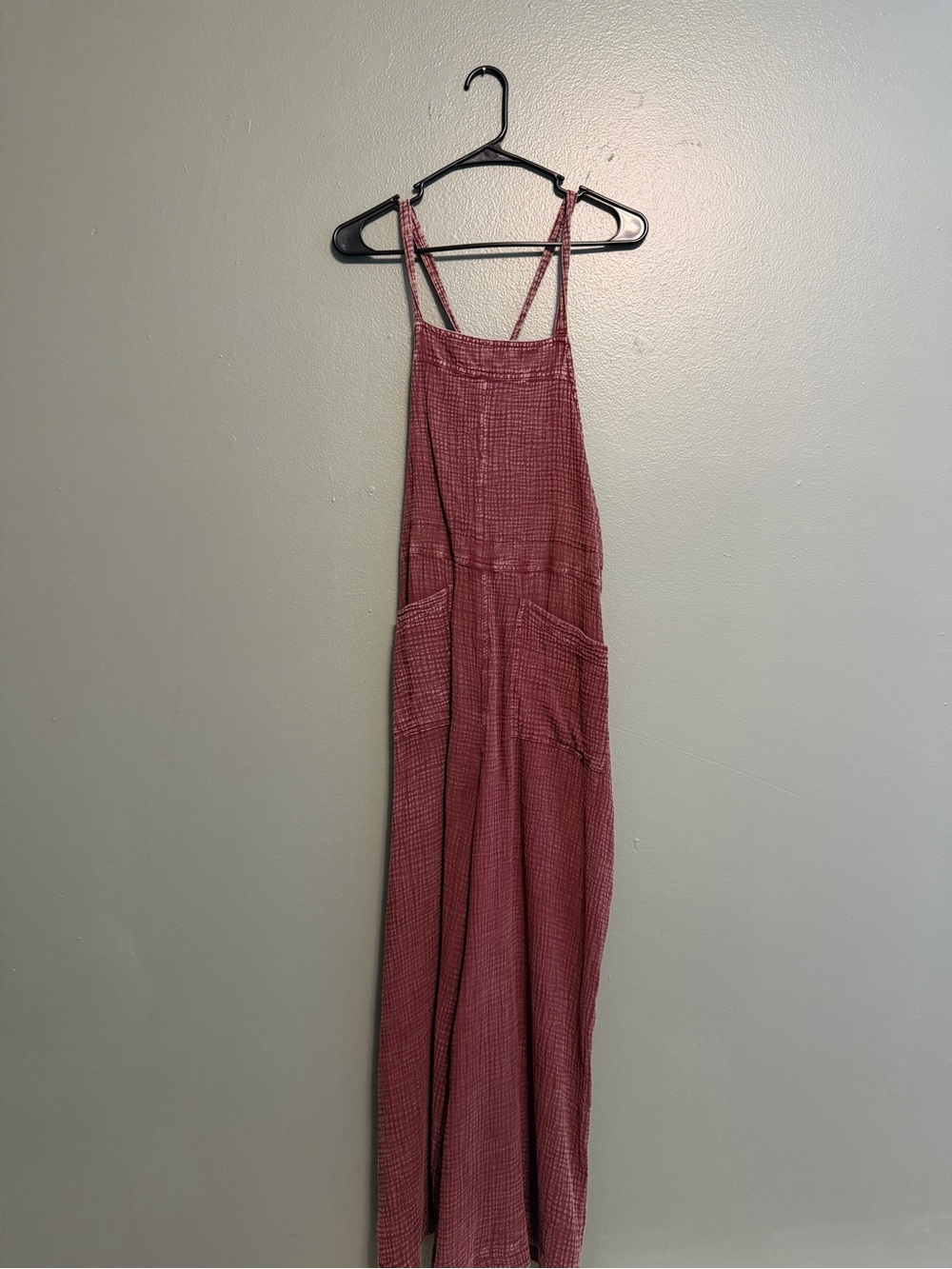 Willow Strappy Wide-Leg Jumpsuit in Mauve